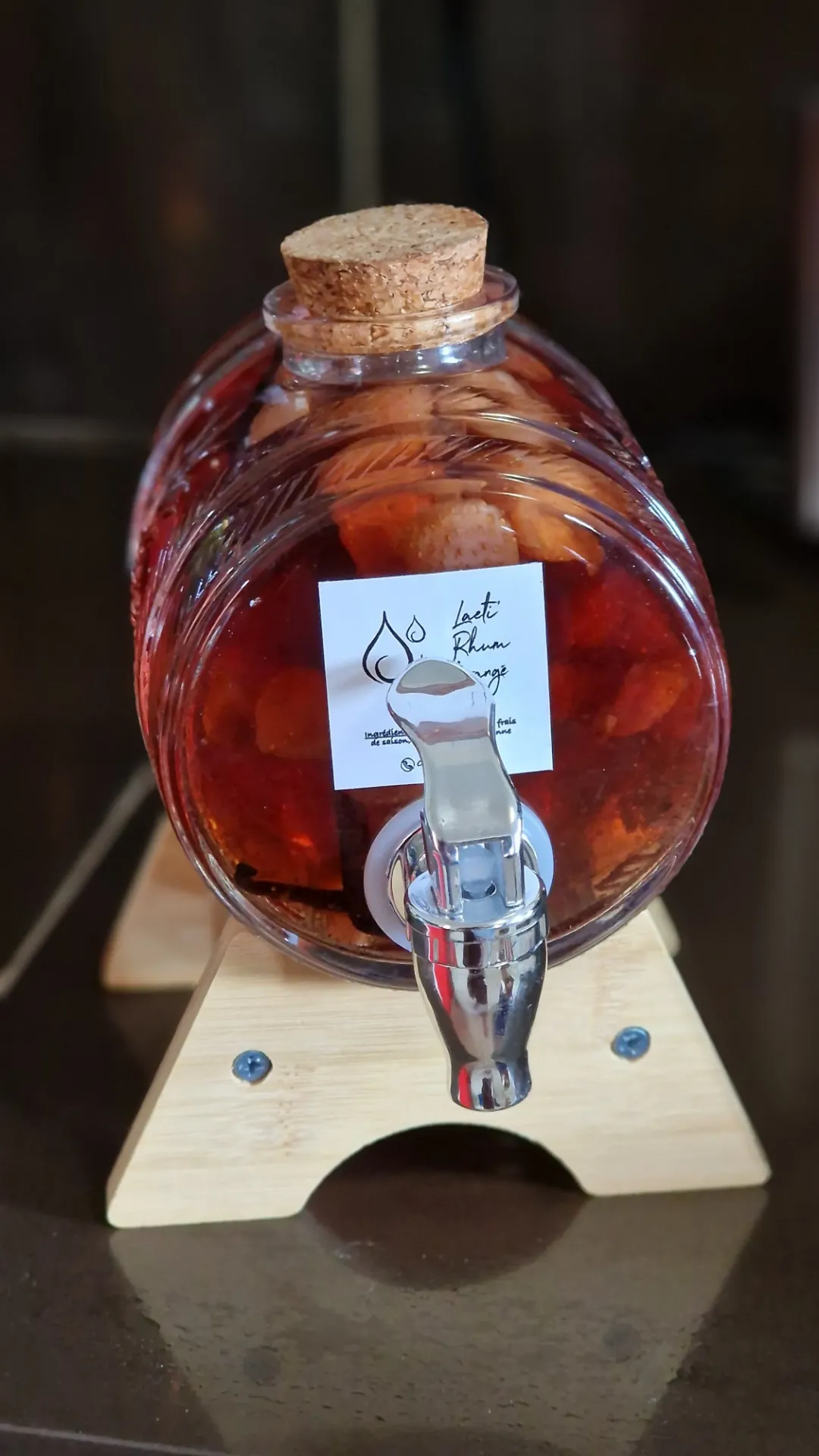 [LRA20260408-272] Distributeur tonneau Rhum  1L